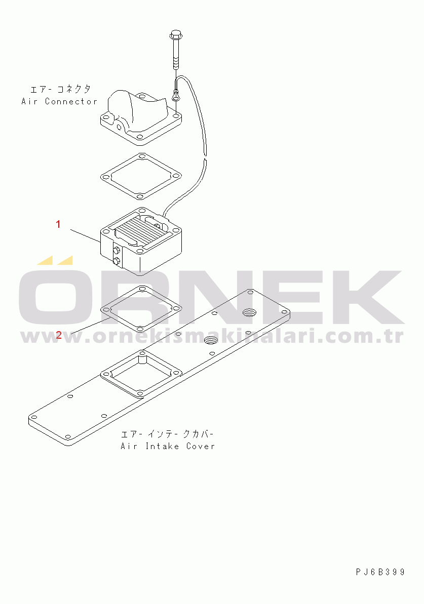 Komatsu WA200PT-5 S/N H60051 - UP AIR INTAKE HEATER
