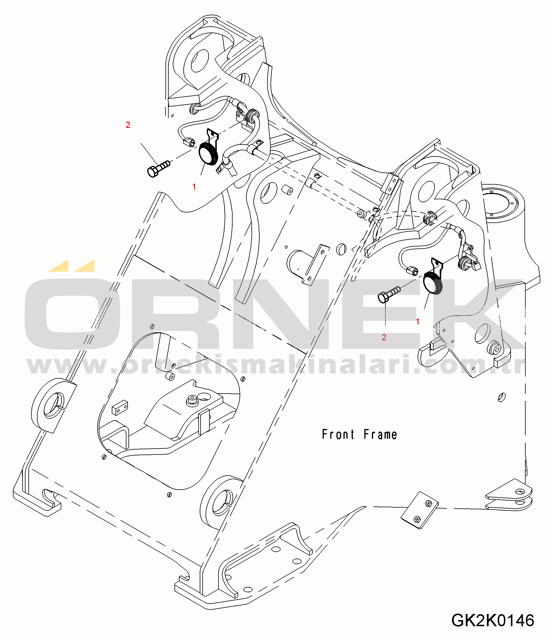 Komatsu WA200PZ-6 S/N 70136 - 70342 HORN