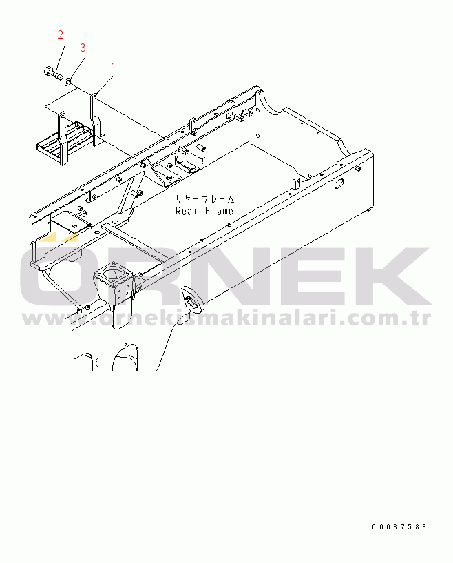 Komatsu WA200PZ-6 S/N 70136 - 70342 COUNTER WEIGHT (STEP)