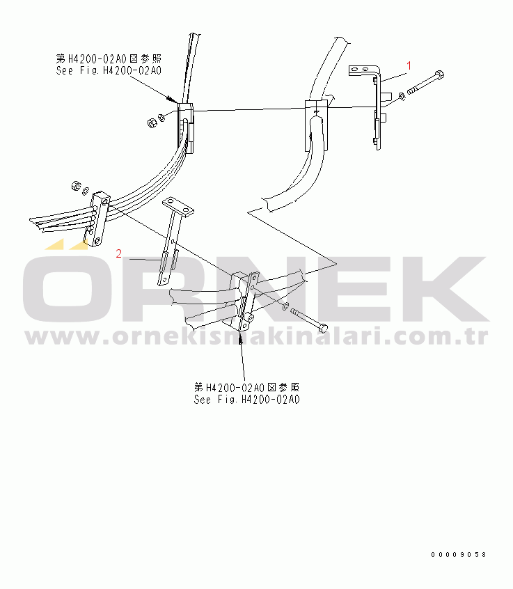 Komatsu WA250L-5 S/N 70001-UP HYDRAULIC PIPING (PLATE) (FOR EMERGENCY STEERING)