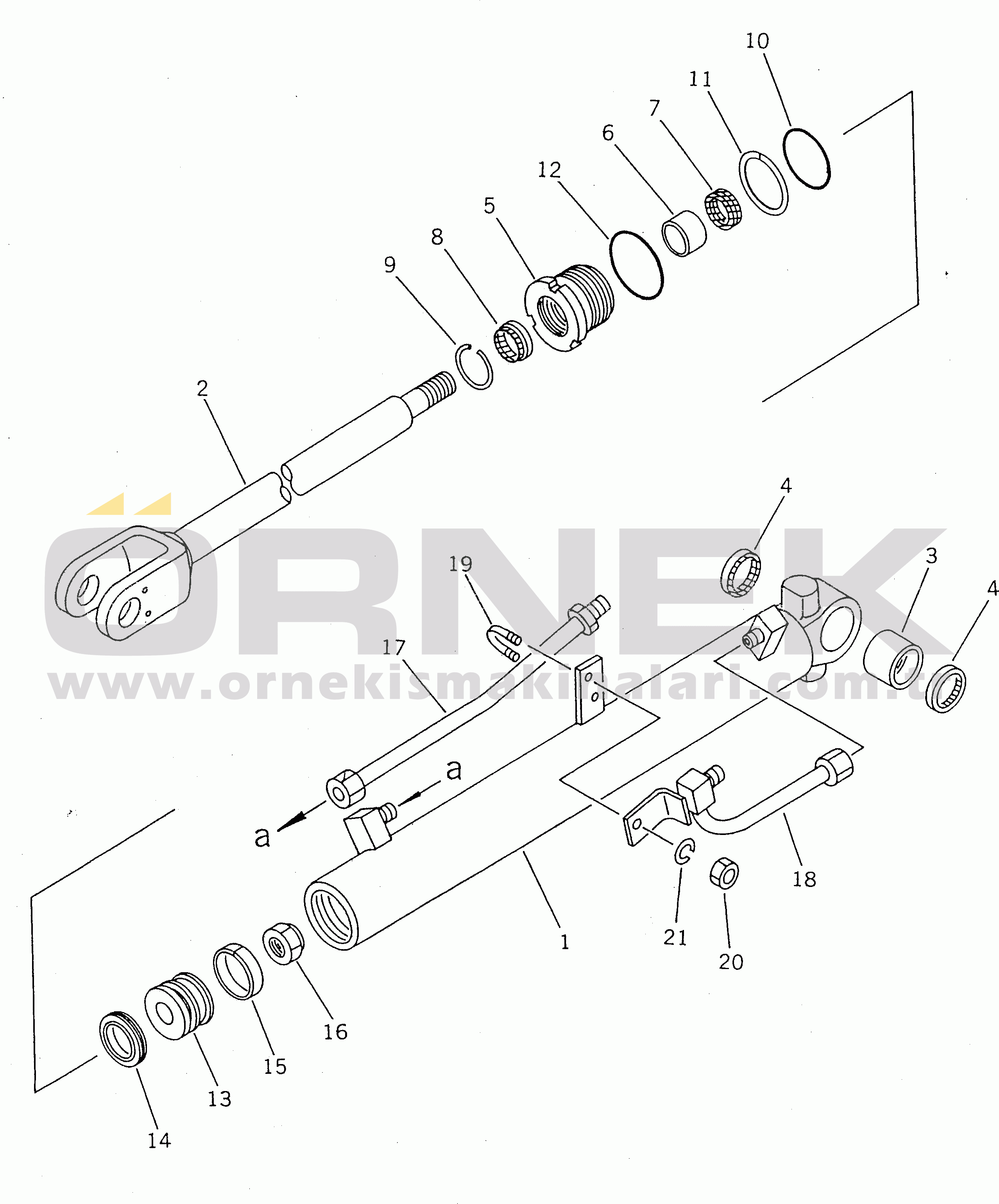 Komatsu WA30-3 S/N 9001-UP LIFT CYLINDER