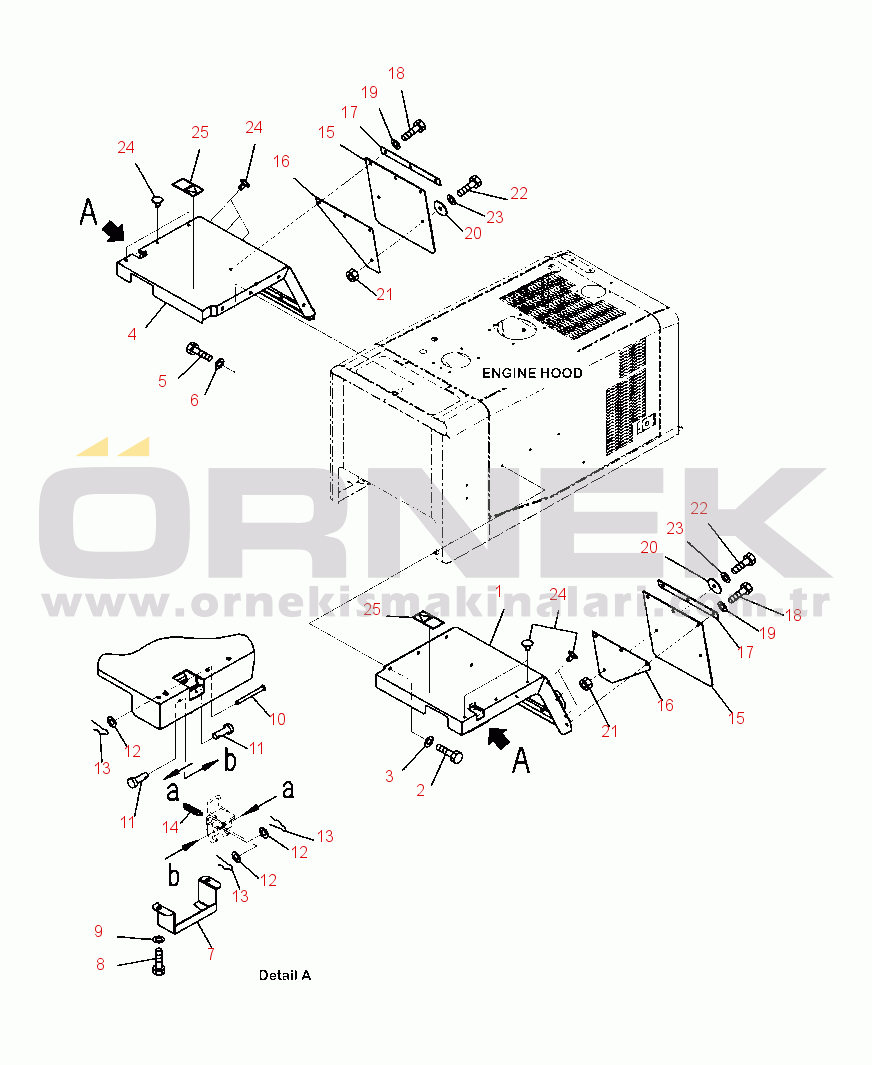 Komatsu WA320-6 S/N A35001-UP M4200-03A1 REAR FENDERS FULL FENDER