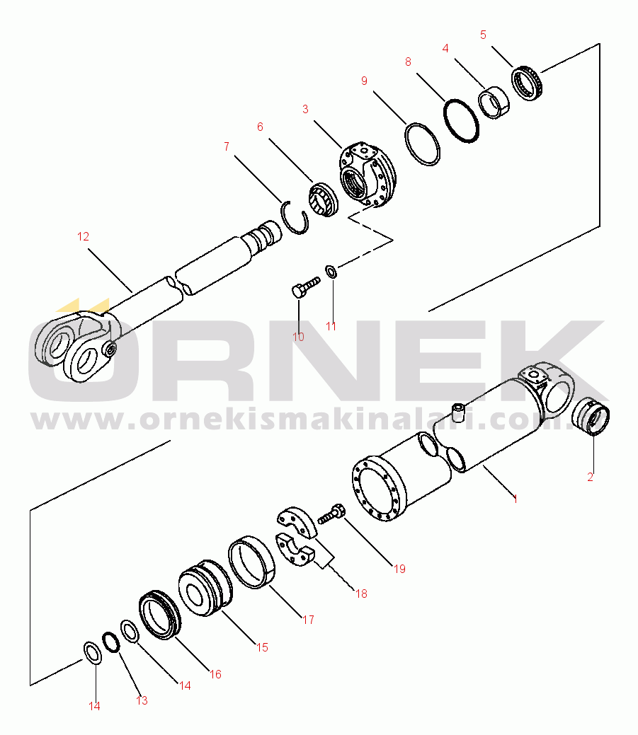 Komatsu WA320-1LC S/N A25001-UP CYLINDER ASSEMBLY LIFT ARM