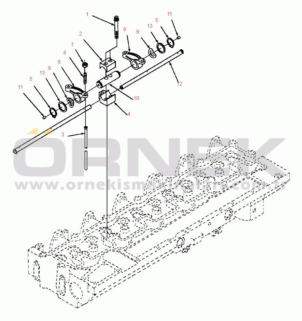 Komatsu WA320-1LC S/N A25001-UP ROCKER LEVERS