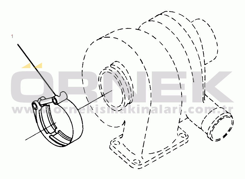 Komatsu WA320-1LC S/N A25001-UP EXHAUST CONNECTION