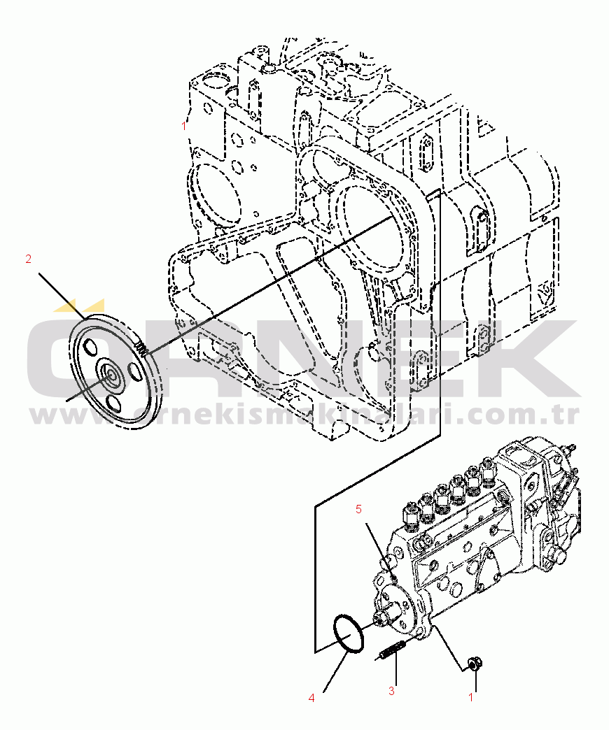 Komatsu WA320-1LC S/N A25001-UP FUEL PUMP COUPLING