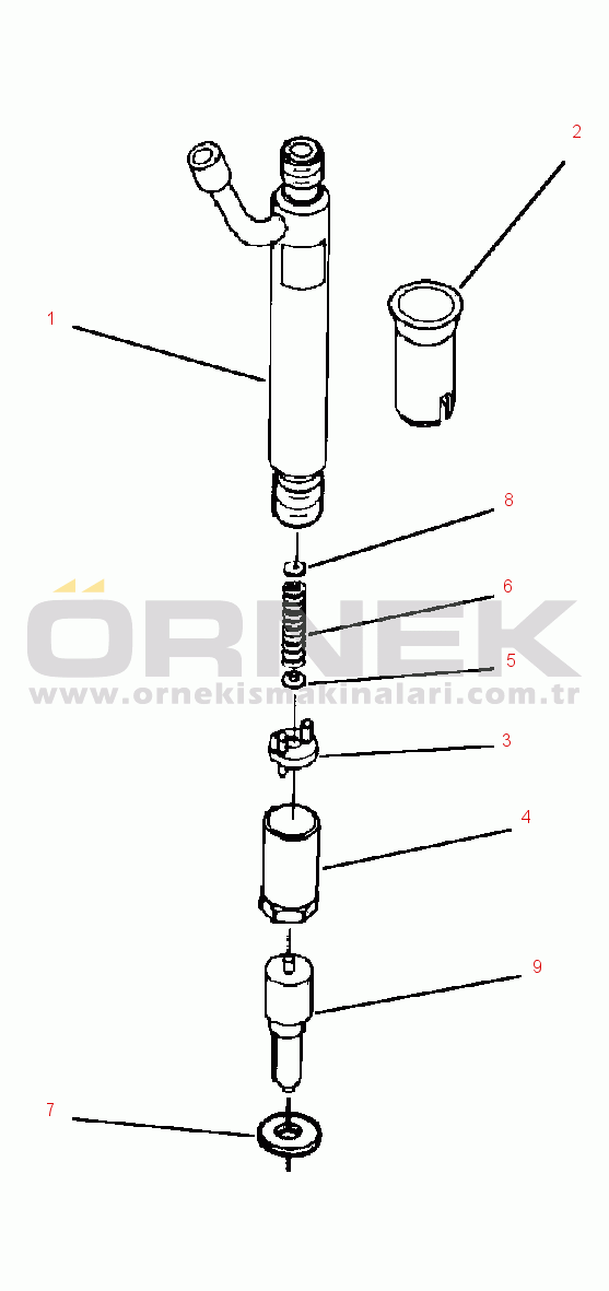 Komatsu WA320-1LC S/N A25001-UP FUEL INJECTOR