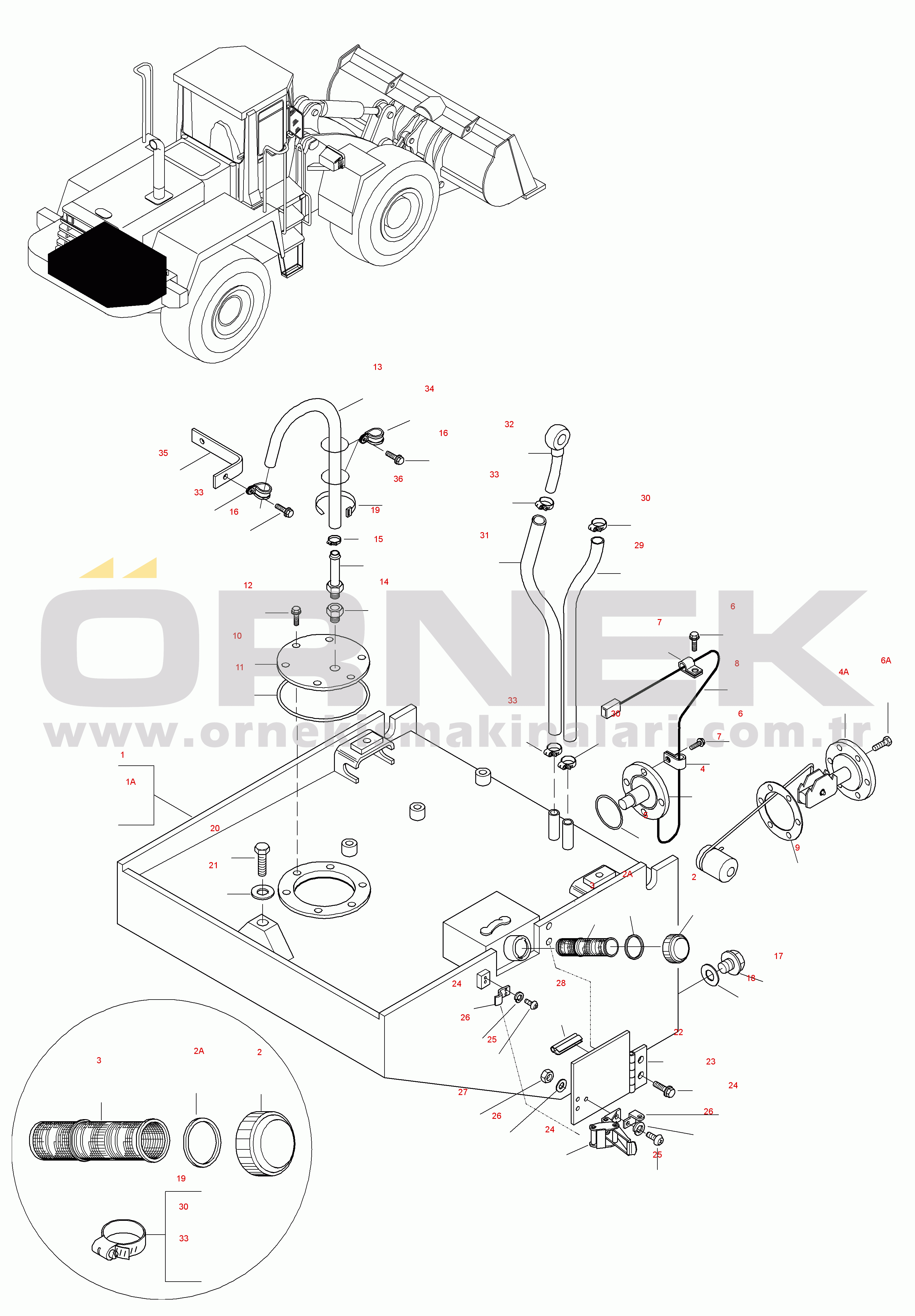 Komatsu WA320-3 S/N WA320H20051-20560 FUEL SYSTEM, PRE FILTER
