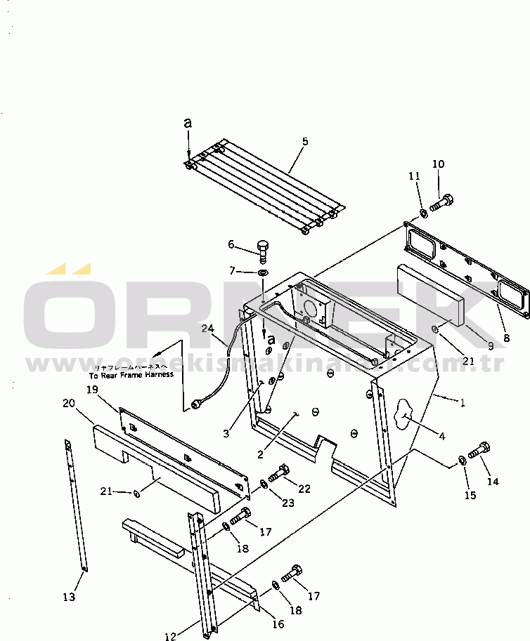 Komatsu WA350-1 S/N 10001-UP (Kuzey Amerika İçin) NOISE ABATEMENT PARTS (1/2)