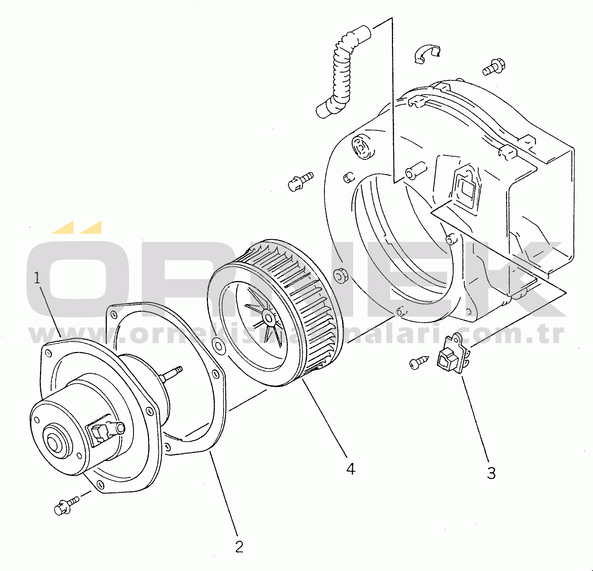 Komatsu WA350-1 S/N 10001-UP (Kuzey Amerika İçin) AIR CONDITIONER UNIT (DENSO) (3/3)