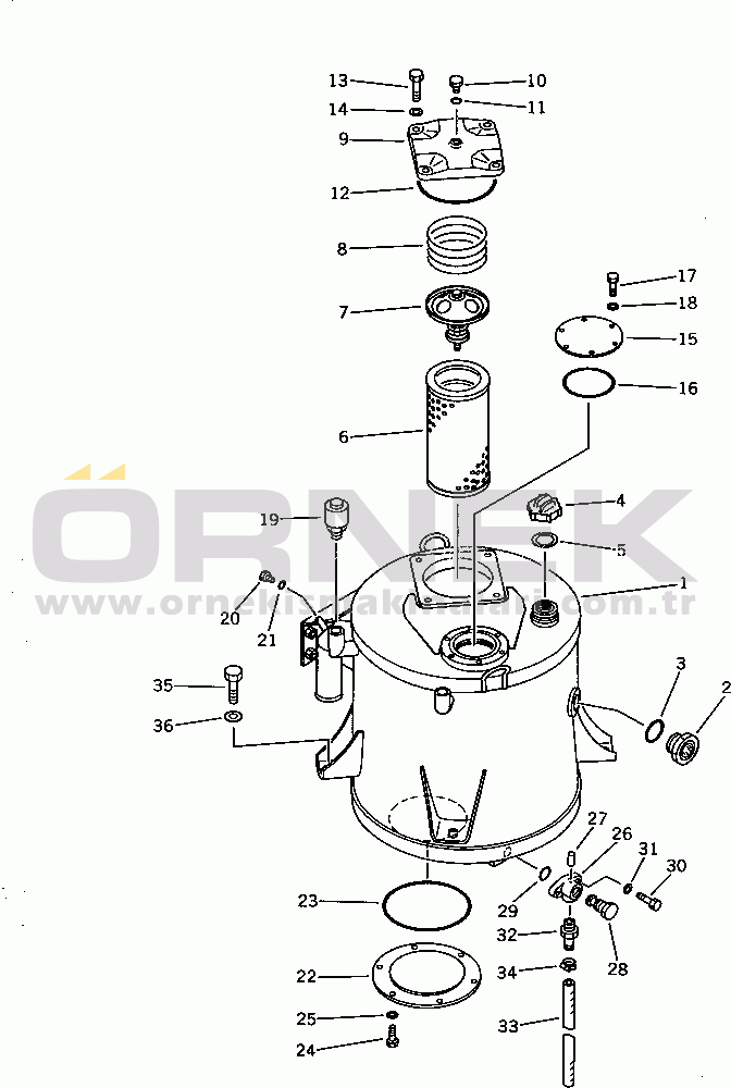 Komatsu WA380-1 S/N 10001-UP HYDRAULIC TANK(#10001-19999)