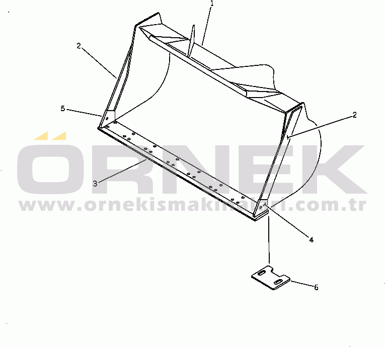 Komatsu WA380-1 S/N 10001-UP BUCKET 3.1M3(#10001-19999)