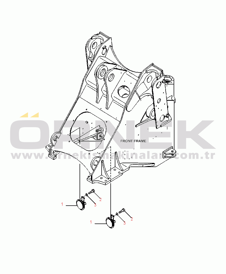 Komatsu WA380-6 S/N A53001-UP E0410-01A0 HORN