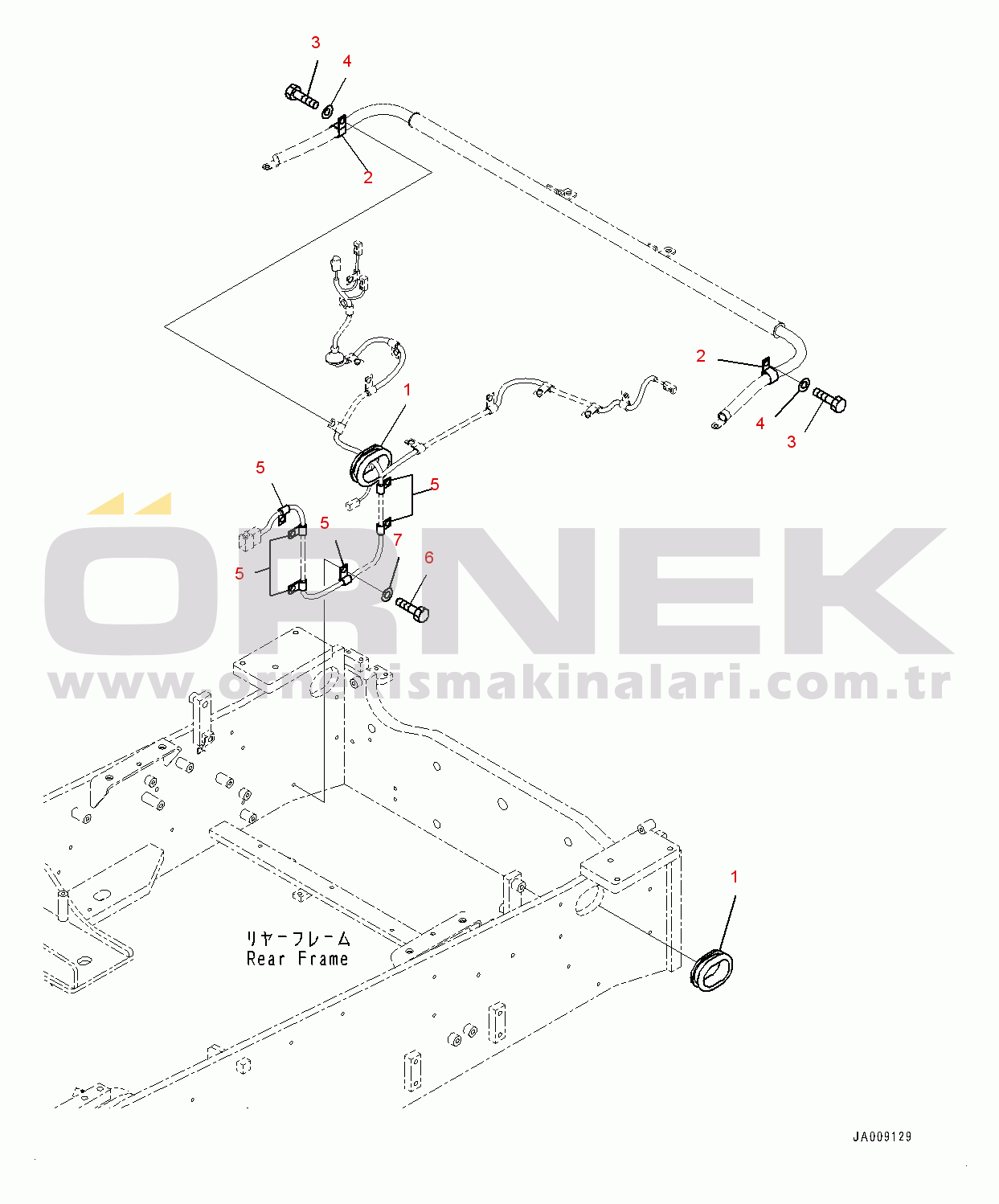 Komatsu WA380-7 S/N H62051-UP Battery Box, for Road Traffic Regulation, Related Parts
