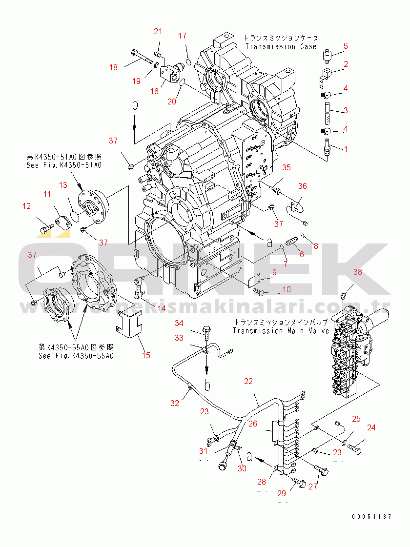 Komatsu WA400-5 S/N 70001-UP TRANSMISSION (ACCESSORY)