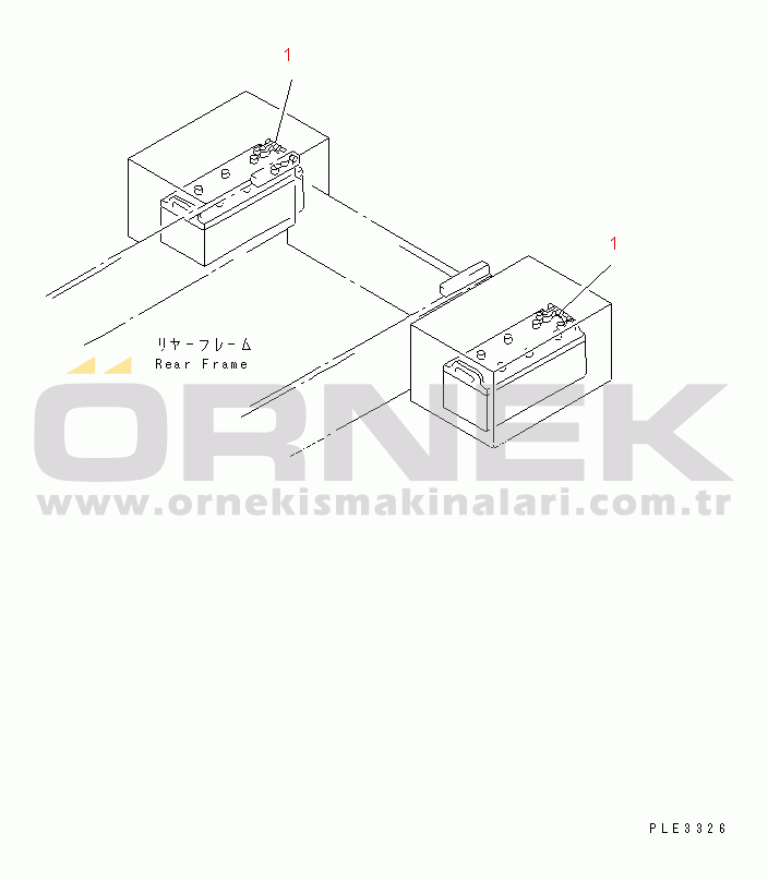 Komatsu WA420-3CS S/N R50001-UP (For Turkey) BATTERY