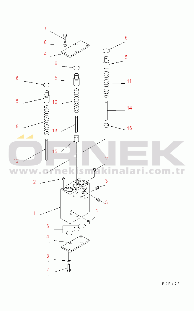 Komatsu WA420-3CS S/N R50001-UP (For Turkey) TRANSMISSION ACCUMULATOR VALVE