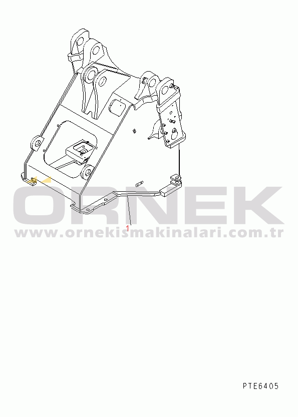 Komatsu WA420-3CS S/N R50001-UP (For Turkey) FRONT FRAME