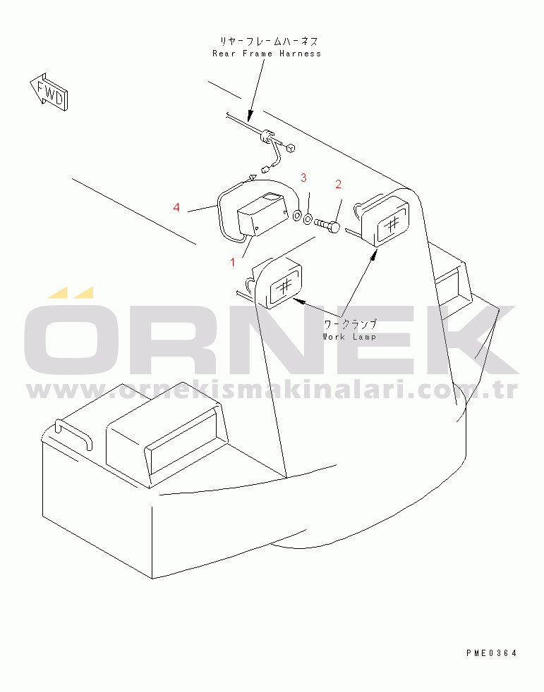Komatsu WA420-3CS S/N R50001-UP (For Turkey) HOOD (BUCK-UP BUZZER)