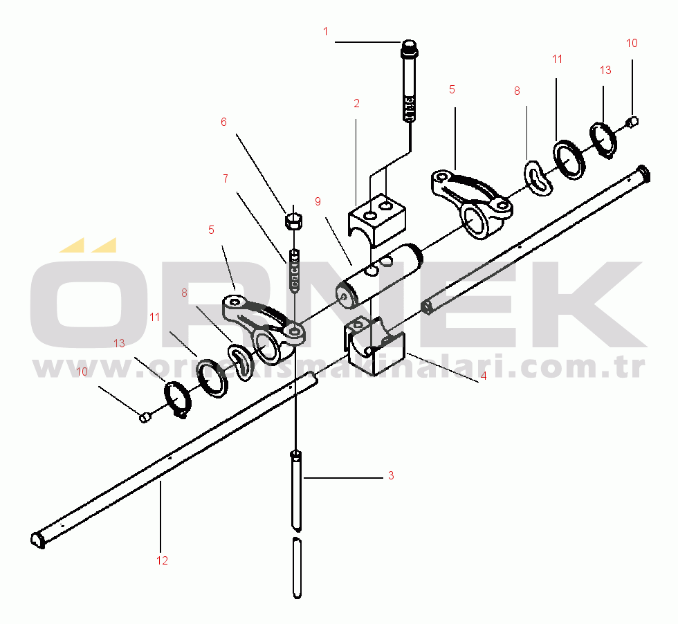 Komatsu WA420-1LC S/N A25001-UP ROCKER LEVER