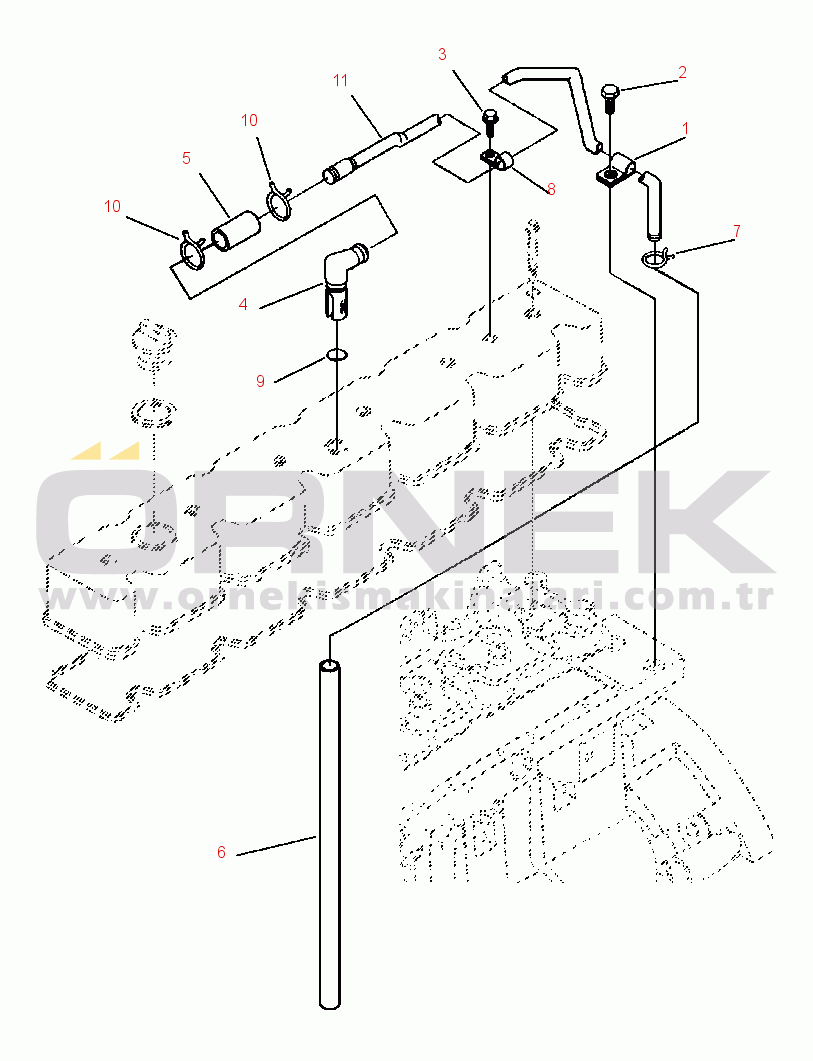 Komatsu WA420-1LC S/N A25001-UP CRANKCASE BREATHER 22.26 MM DIAMETER
