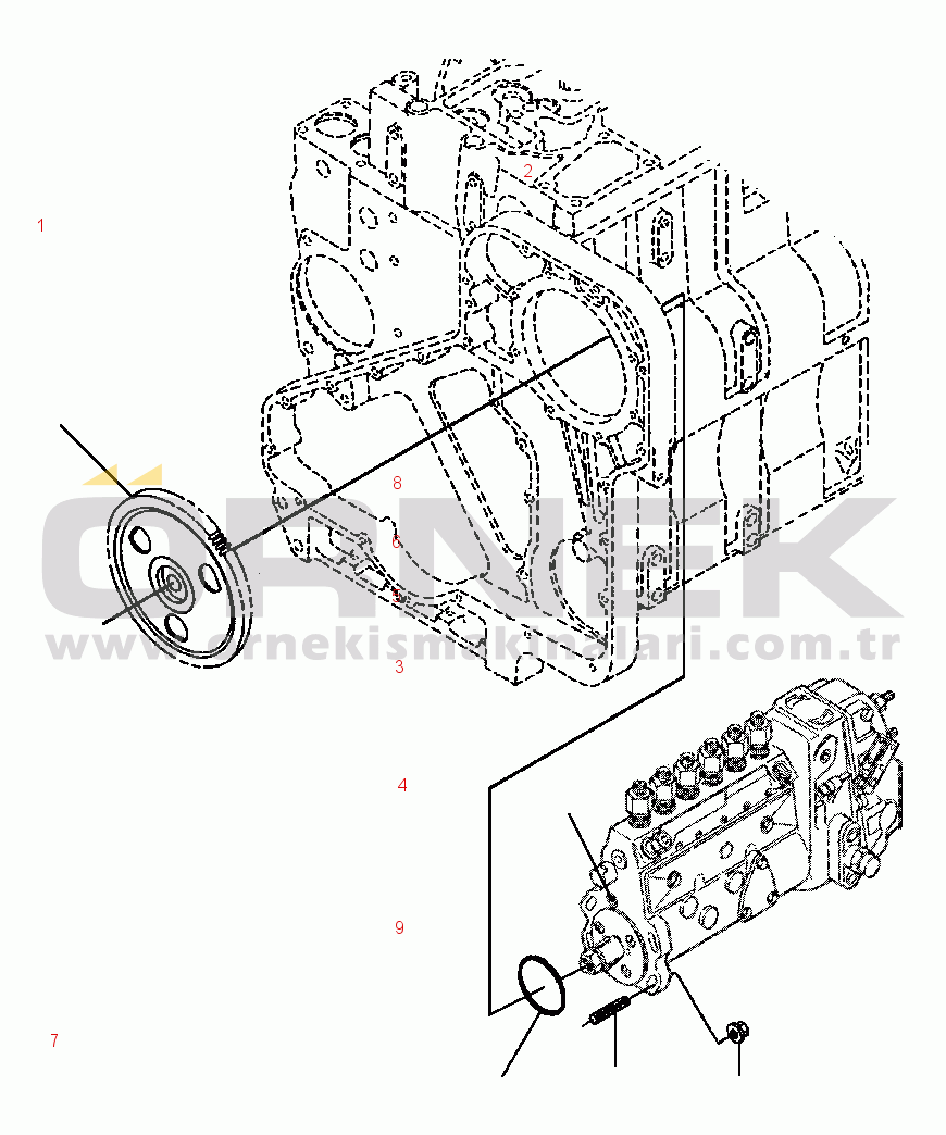 Komatsu WA420-1LC S/N A25001-UP FUEL INJECTOR IDENTIFIED AS 0432191794
