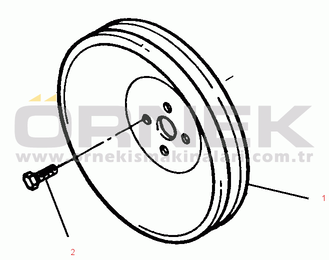 Komatsu WA420-1LC S/N A25001-UP ACCESSORY DRIVE PULLEY