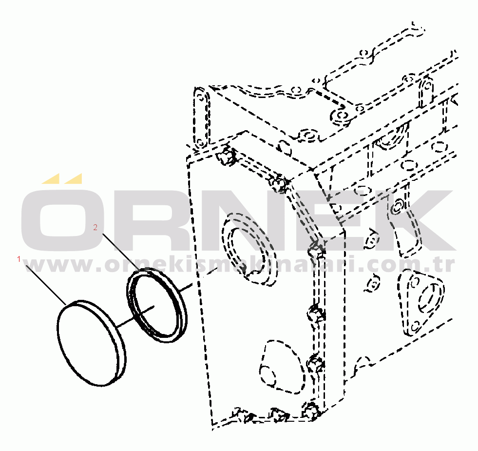 Komatsu WA420-1LC S/N A25001-UP MECHANICAL TACH DRIVE COVER