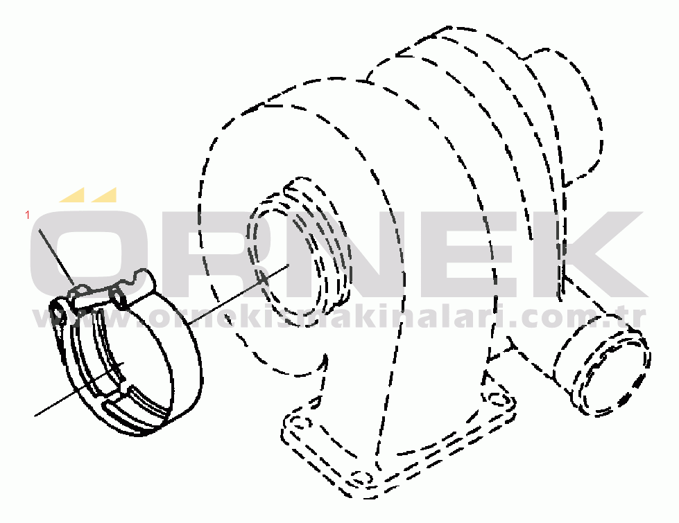 Komatsu WA420-3L S/N A30001-UP FIG. A1209-A3A1 EXHAUST CONNECTION