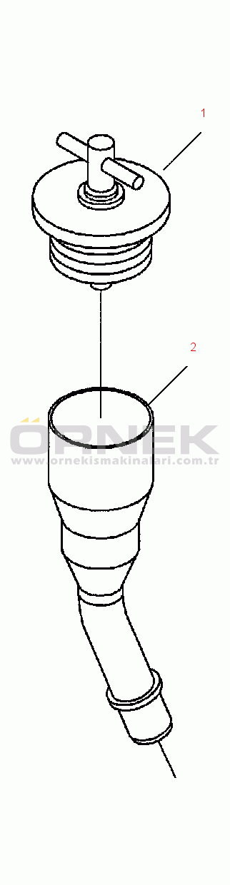 Komatsu WA420-3L S/N A30001-UP FIG. A2209-A3A2 OIL FILL LOCATION