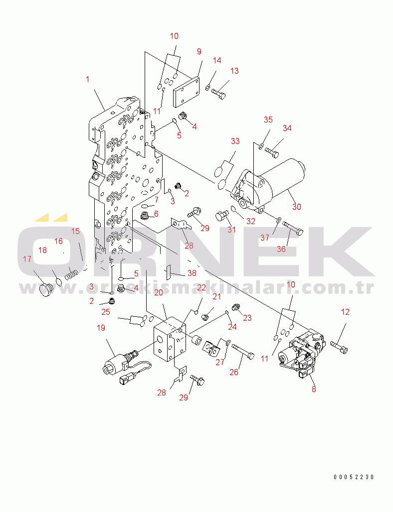 Komatsu WA430-6 S/N 65001-65500 (ecot3) TRANSMISSION (MAIN VALVE) (2/2) (WITH LOCK UP)(#65001-)