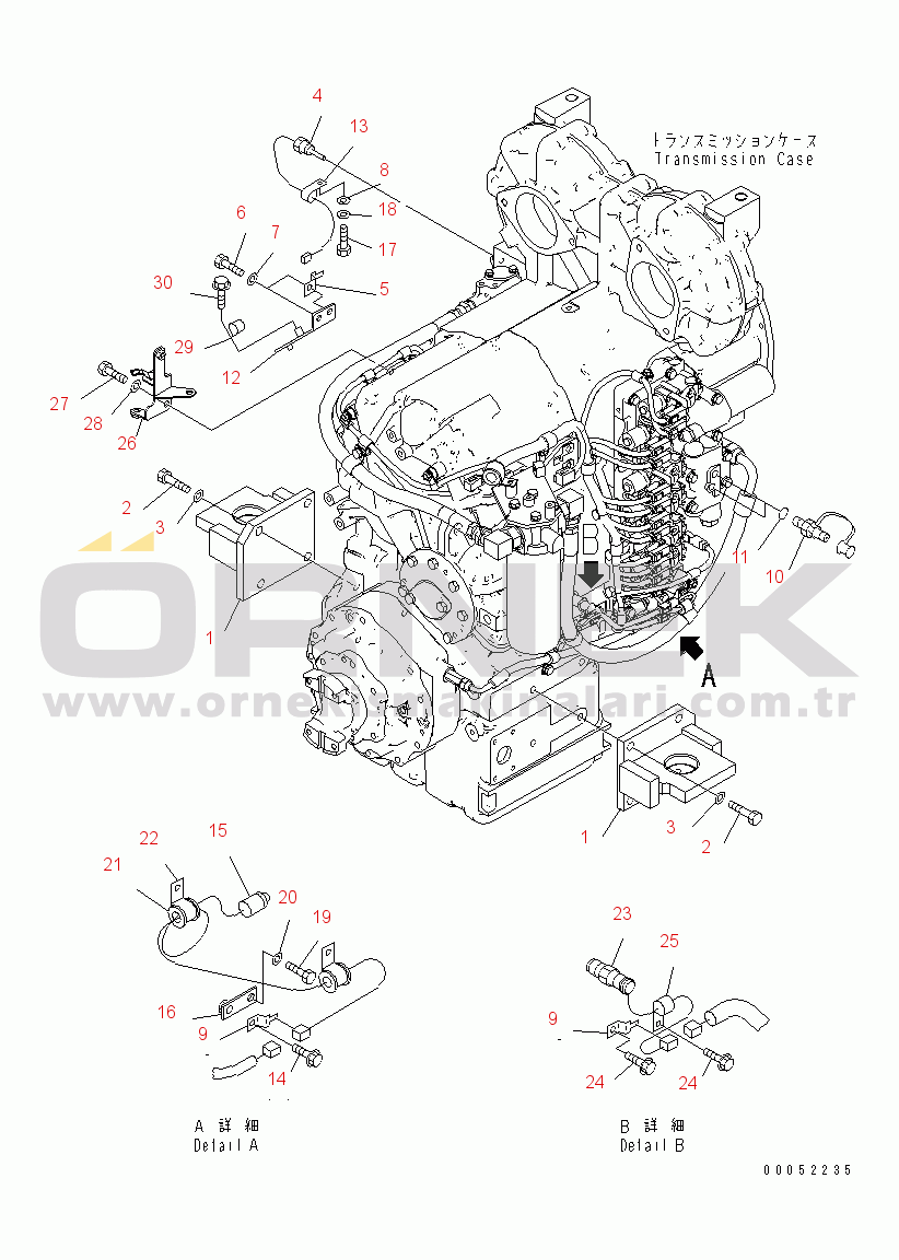 Komatsu WA430-6 S/N 65001-65500 (ecot3) TRANSMISSION ATTACHMENT(#65001-65184)