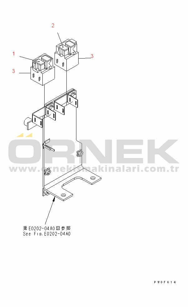 Komatsu WA430-5 S/N 60001-UP WIRING HARNESS (SLOW BLOW FUSE)