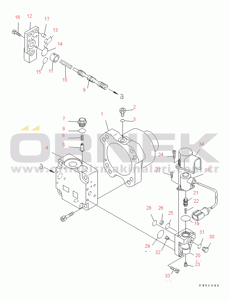 Komatsu WA430-5 S/N 60001-UP FAN MOTOR (1/2)