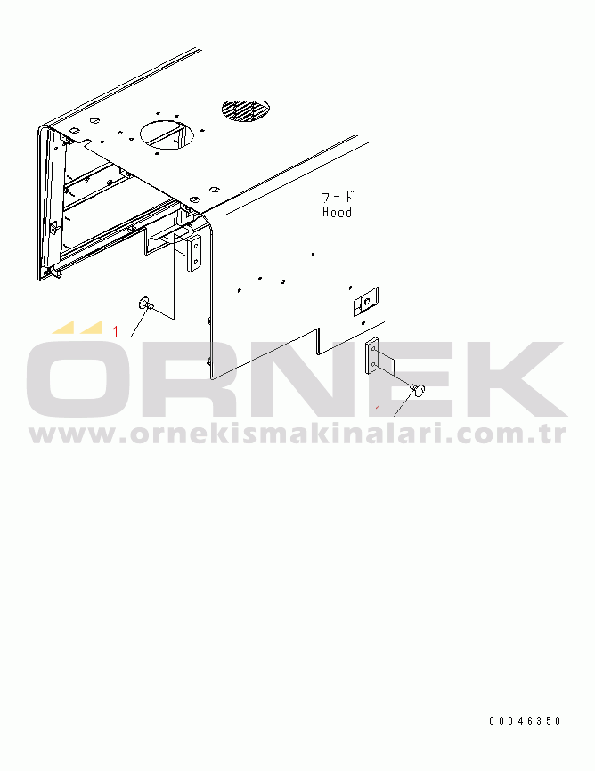 Komatsu WA430-6 S/N 65001-65500 (ecot3, Avrupa İçin) HOOD (CAP)(#65001-)