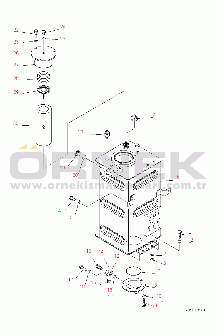 Komatsu WA450-5L S/N A36001-UP HYDRAULIC TANK