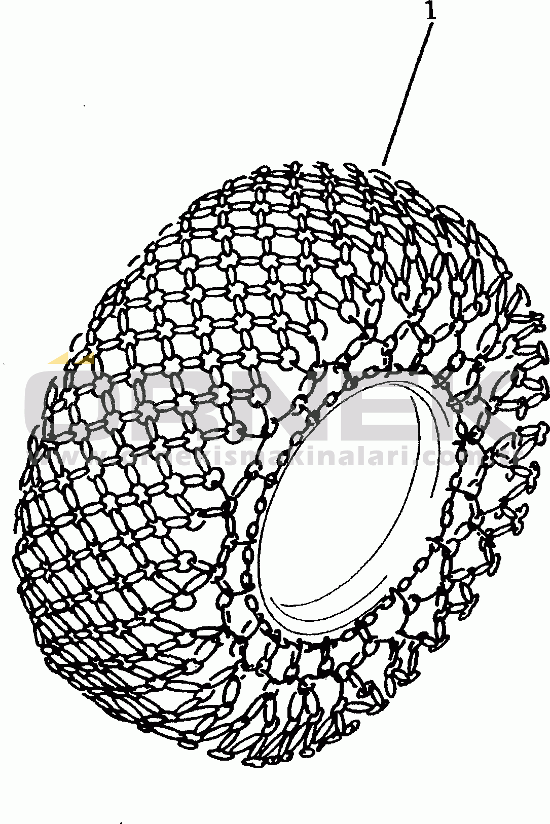 Komatsu WA450-1 S/N 10001-UP (Overseas Version) TIRE PROTECTER