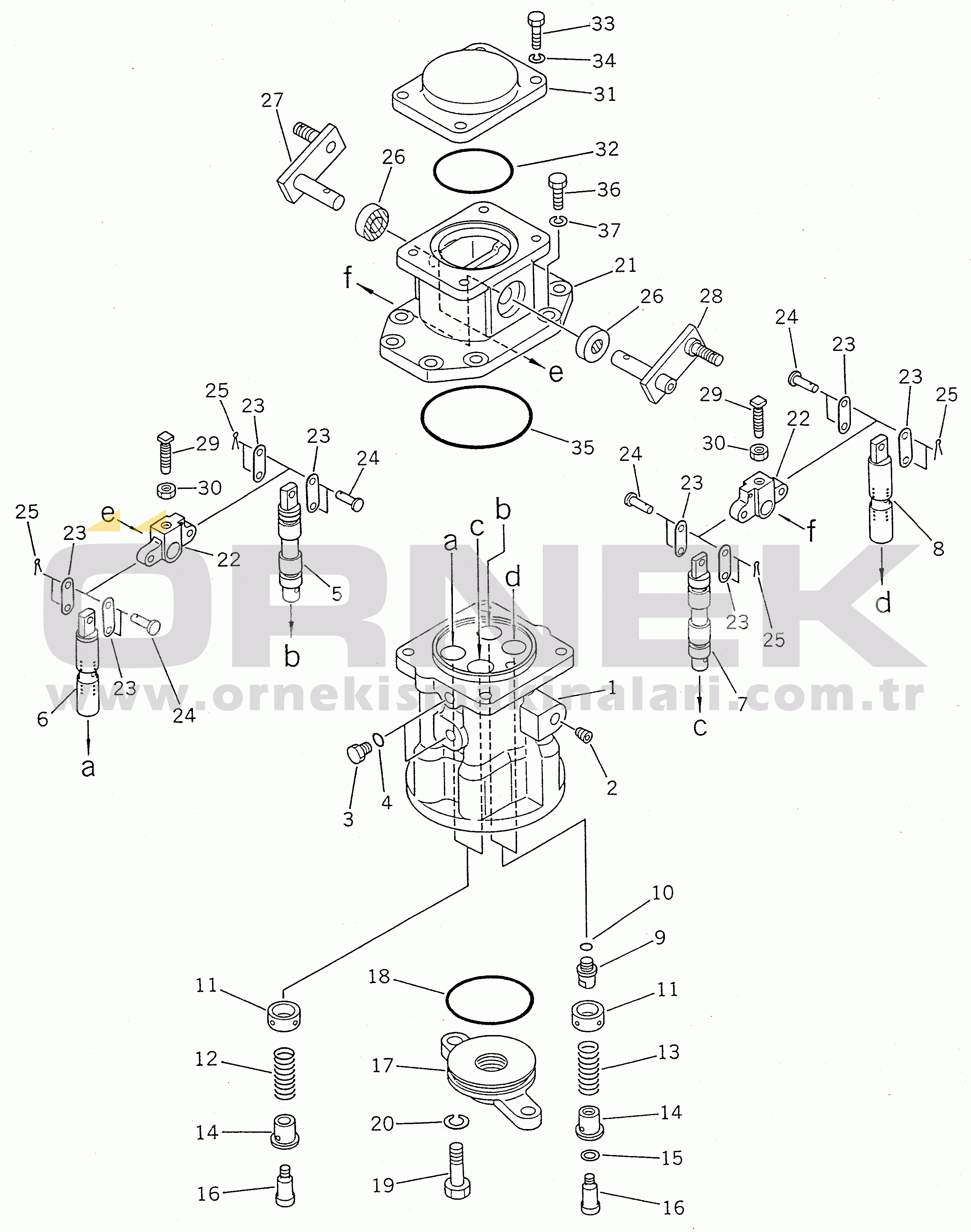 Komatsu WA450-1 S/N 10001-UP (Overseas Version) P.O.C. VALVE(#10001-19999)