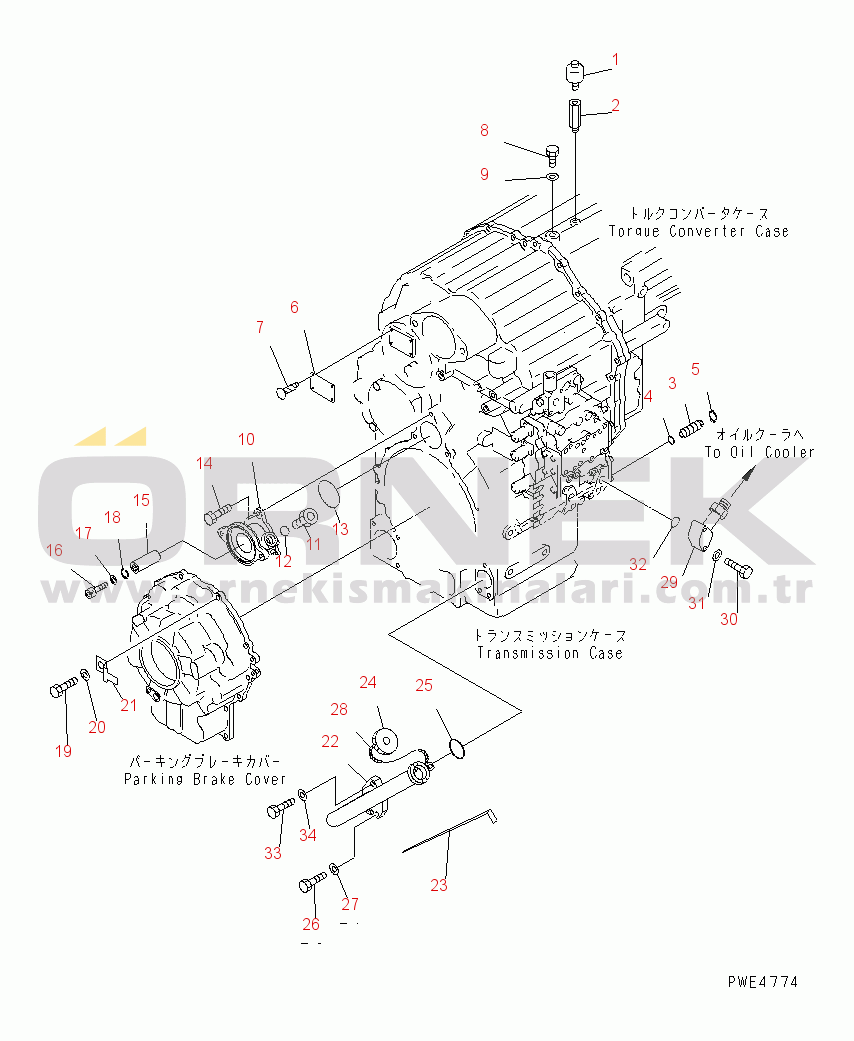 Komatsu WA450-3-H S/N 63001-UP TRANSMISSION (ACCESSORY)