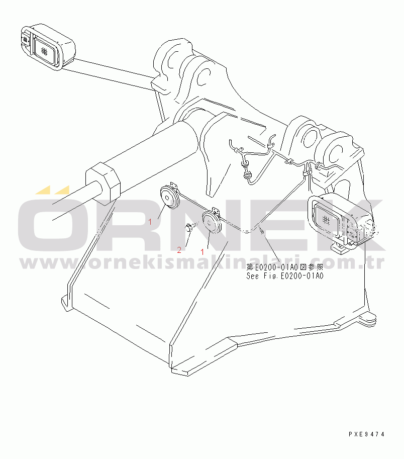 Komatsu WA450L-3 S/N 53001-UP (For North America) HORN(#53302-)