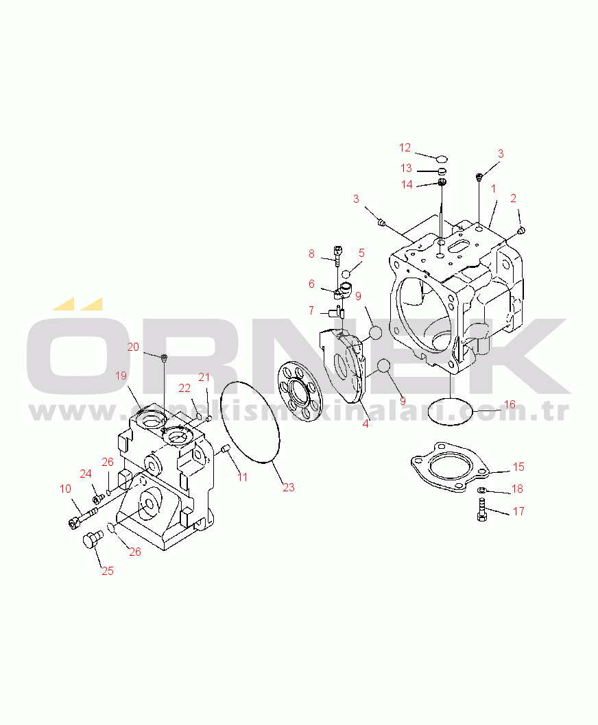 Komatsu WA470-6 S/N A45001-UP H0210-07A0 HYDRAULIC PUMP FAN (1/5)