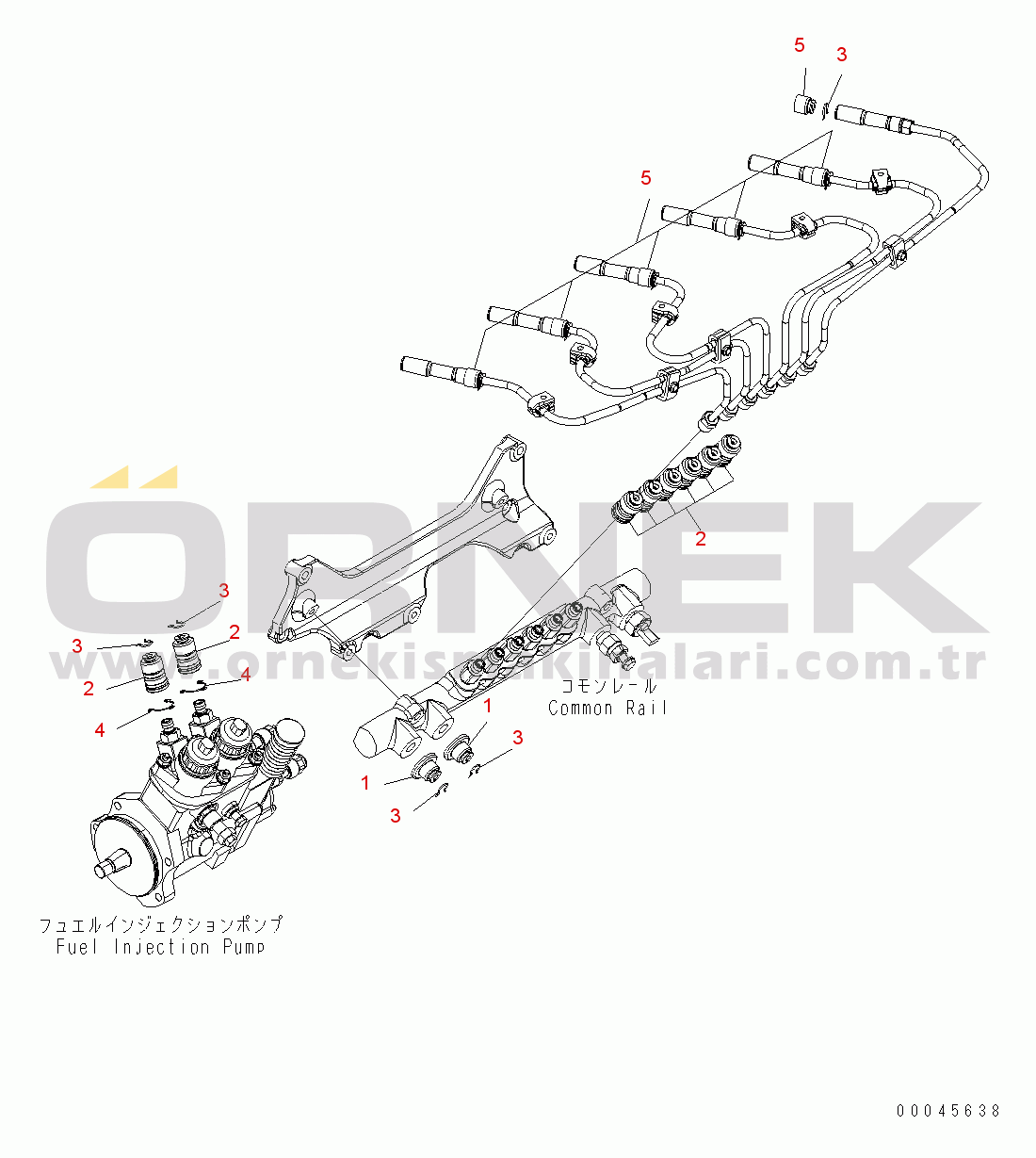 Komatsu WA470-6 LC S/N H50880 - H51999 OTHER PARTS FOR FUEL PIPING