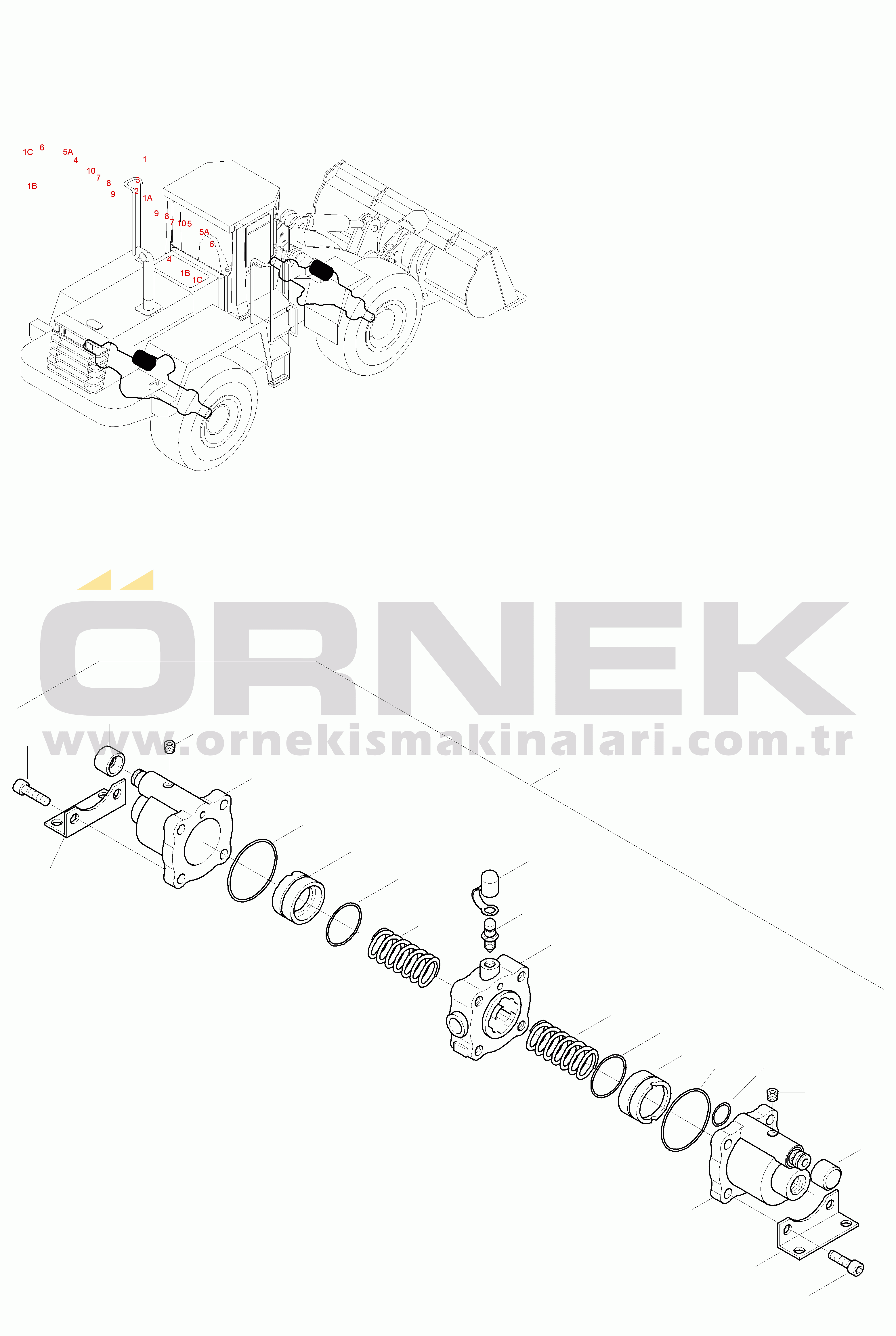 Komatsu WA470-3 Active S/N WA470H20942-UP BRAKE VALVE