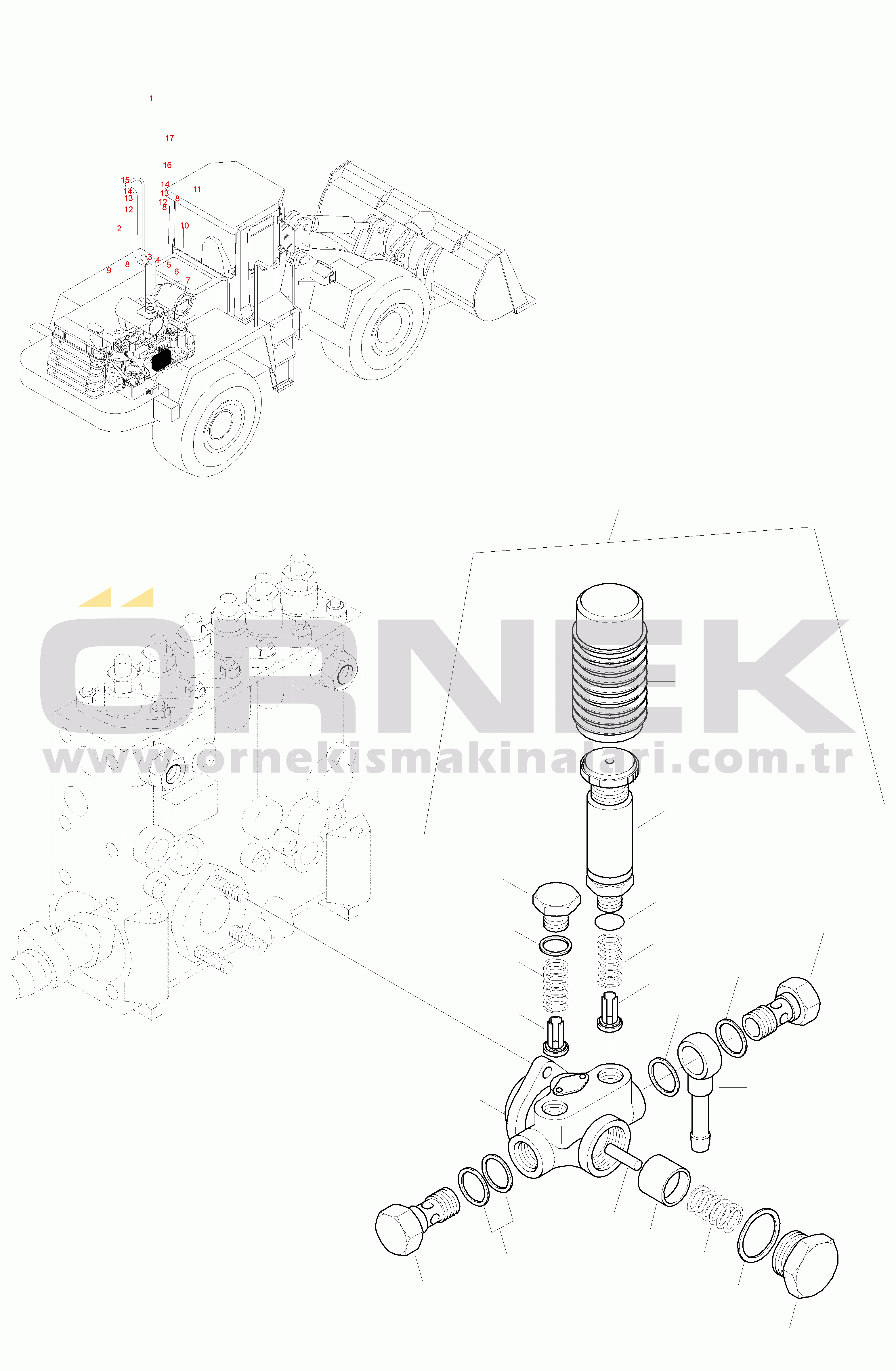 Komatsu WA470-3 Active S/N WA470H20942-UP FUEL PUMP