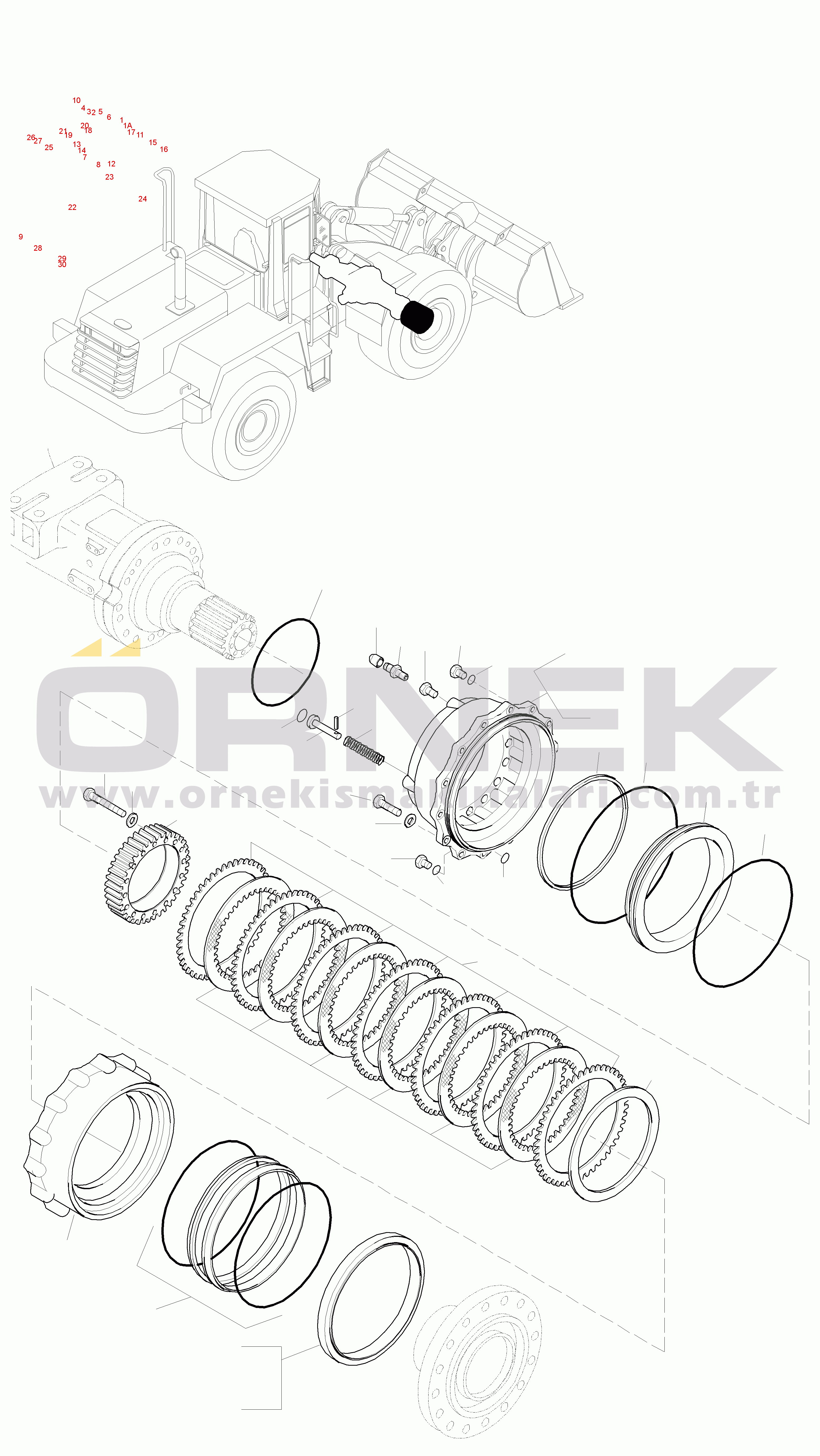 Komatsu WA470-3 Active S/N WA470H20942-UP BRAKE