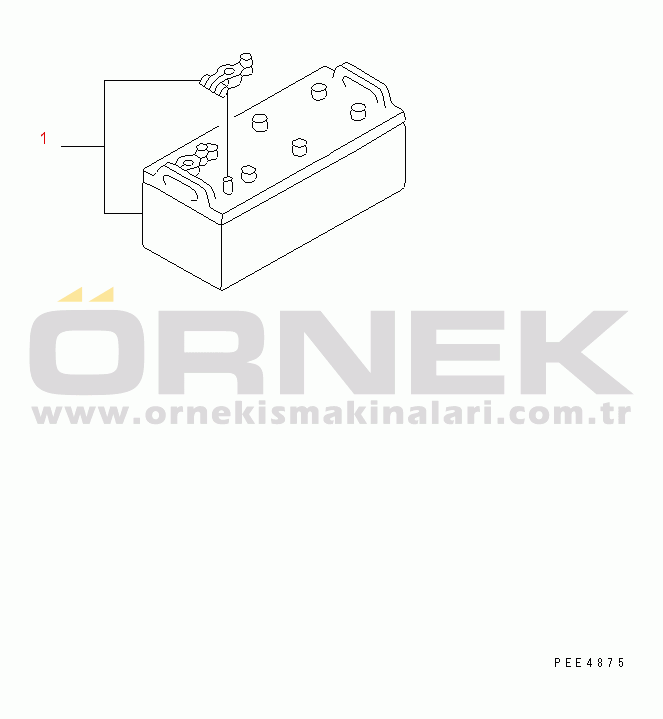 Komatsu WA480-5 S/N 80001-UP BATTERY