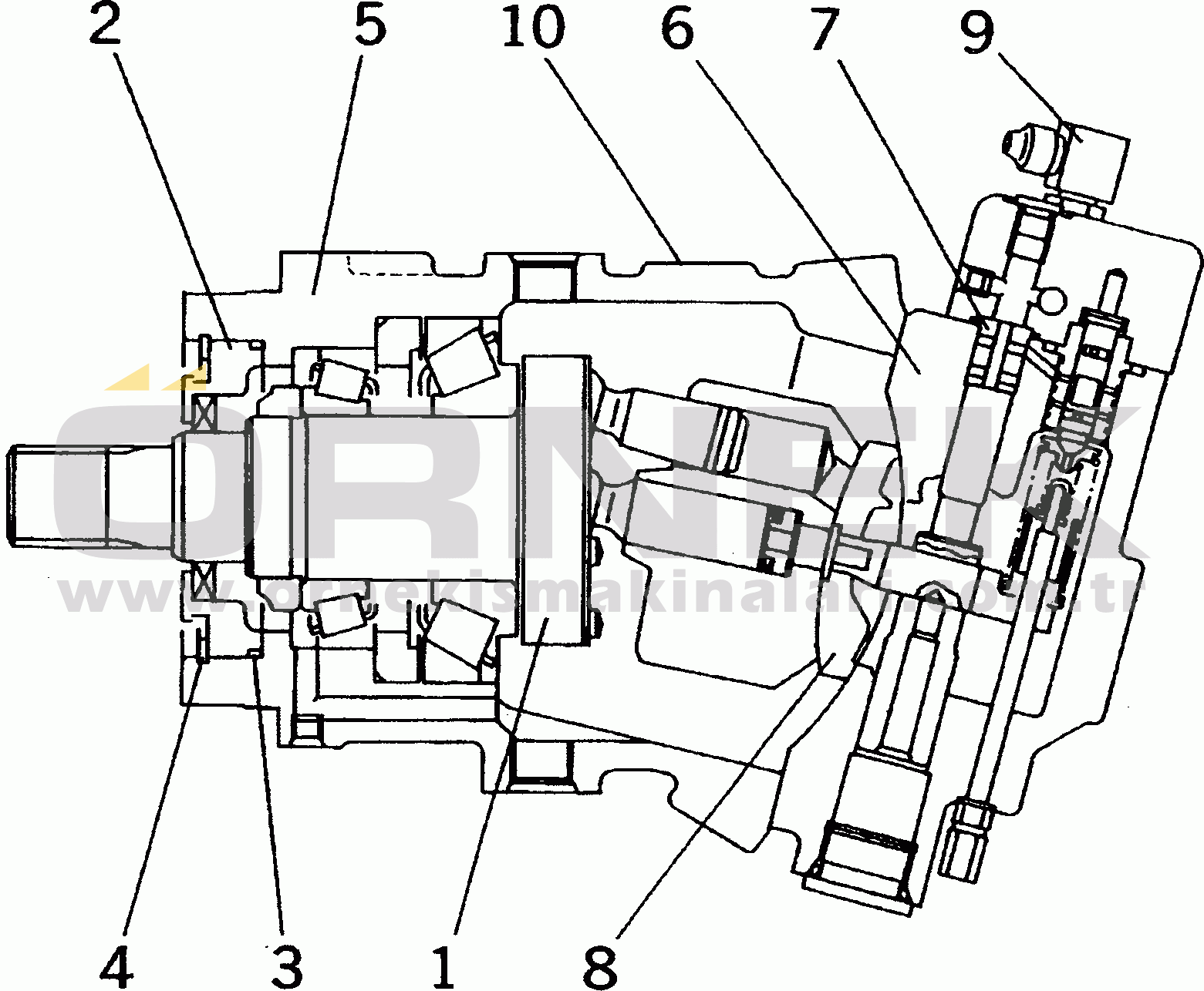 Komatsu WA50-3-CN S/N 23001-UP TRAVEL MOTOR (INNER PARTS)
