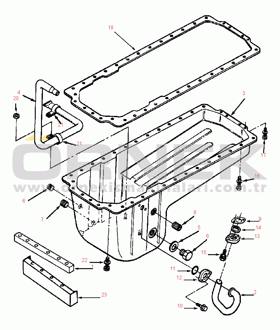 Komatsu WA500-1LE S/N A61001-UP OIL PAN