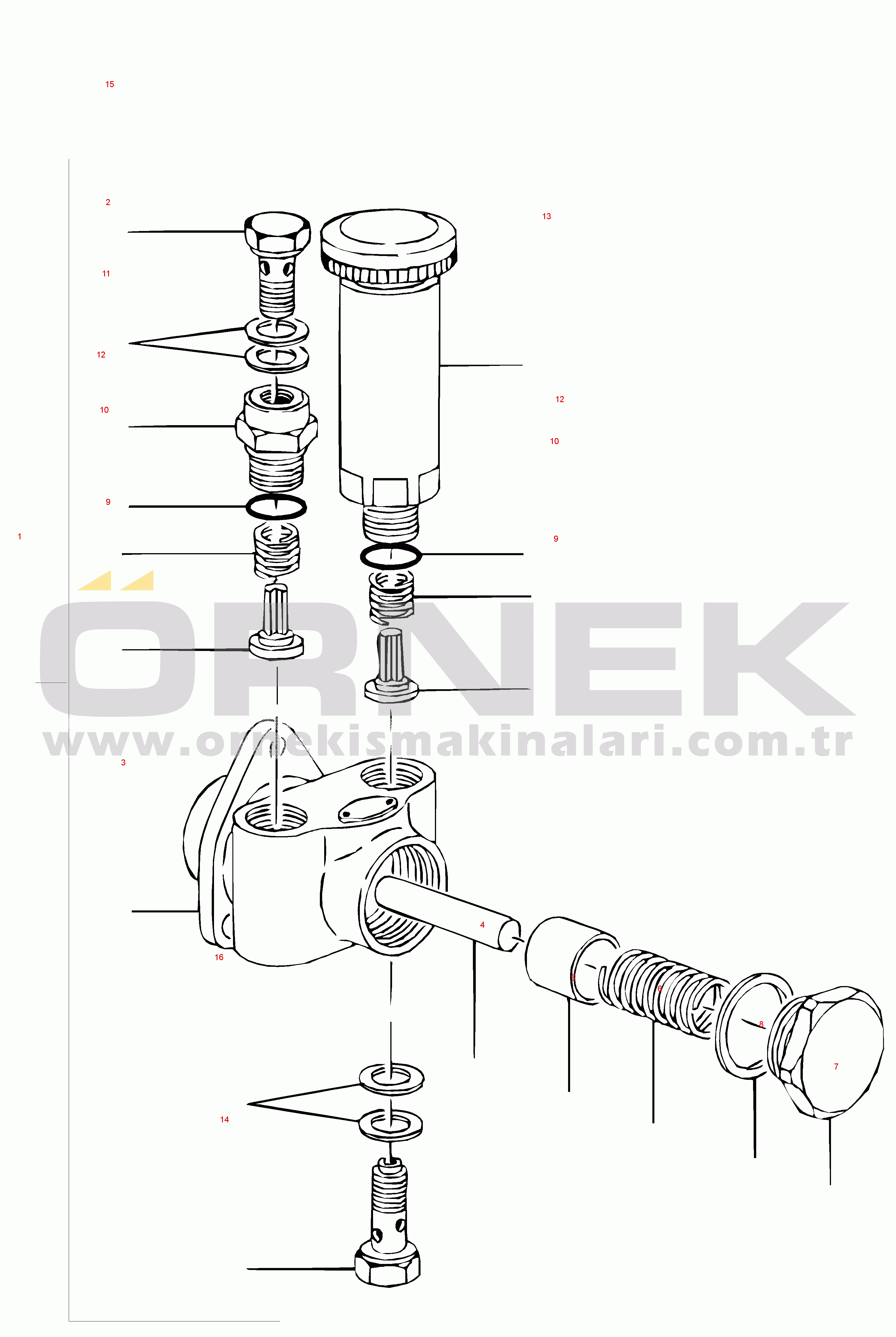 Komatsu WA65PT-3 S/N HA050051 - HA050074 FUEL PUMP