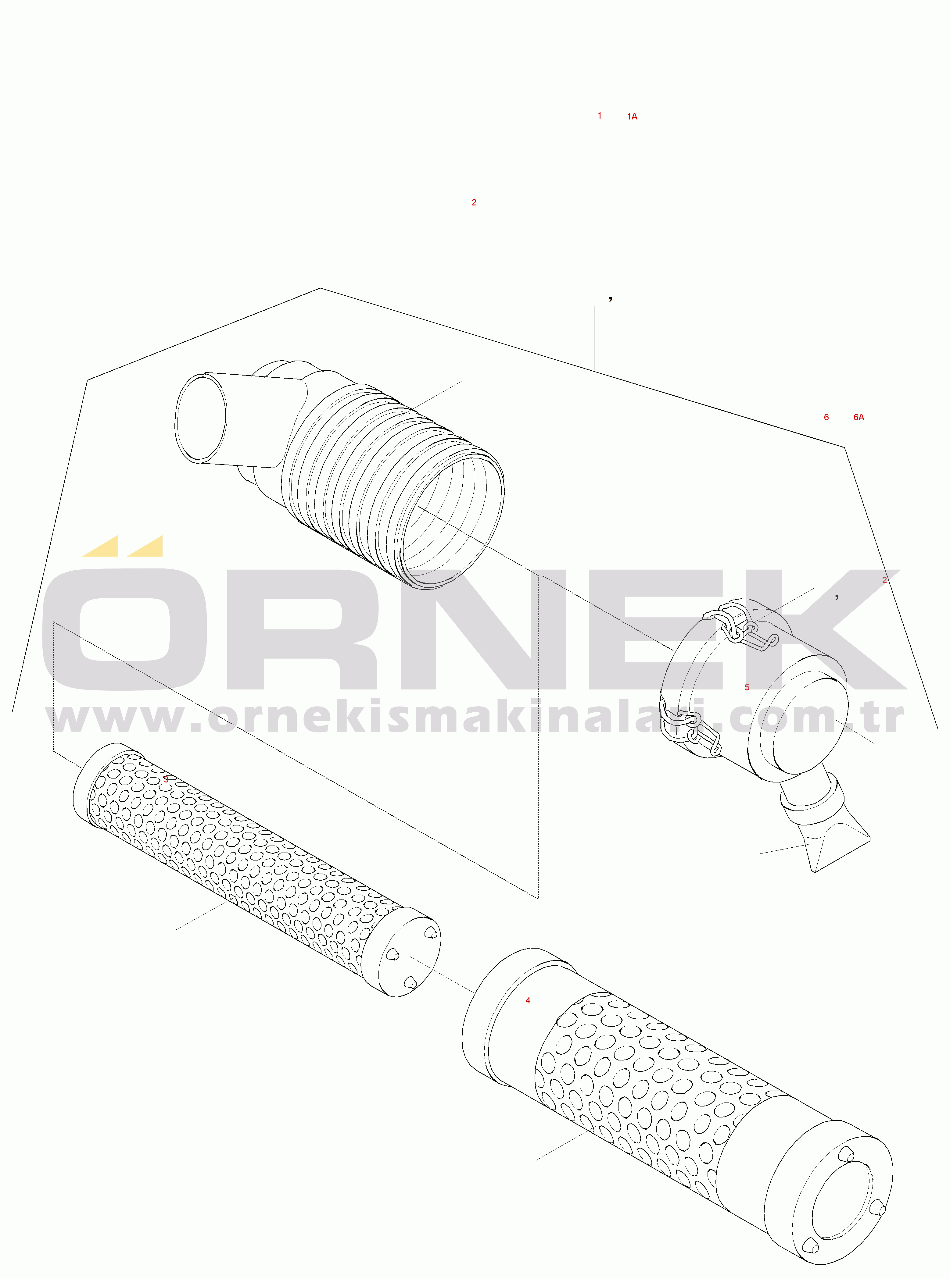 Komatsu WA65PT-3 HA050075 - HA0500108 / H30109 and UP AIR CLEANER